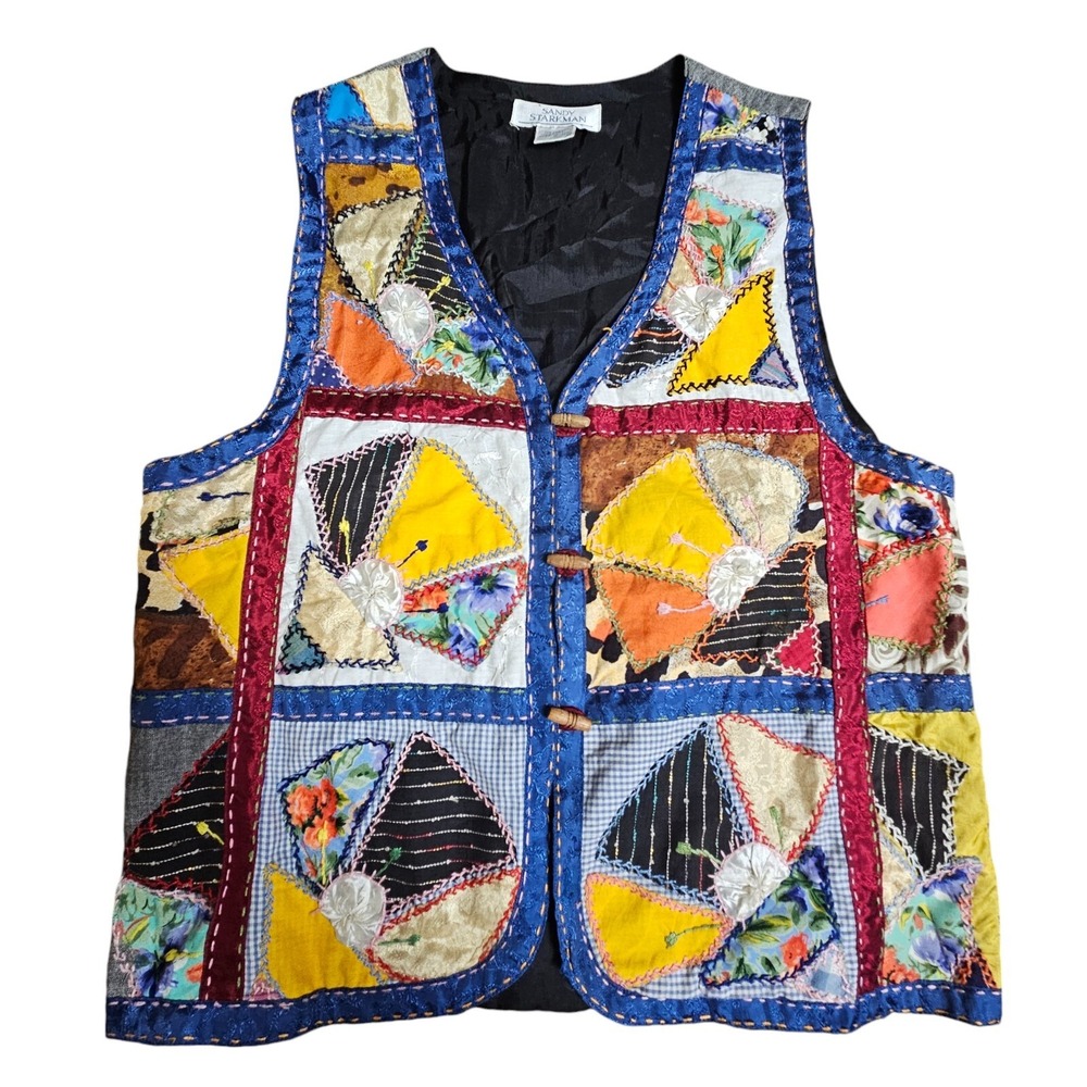 Colorful Patchwork Vest - Picture 4 of 10